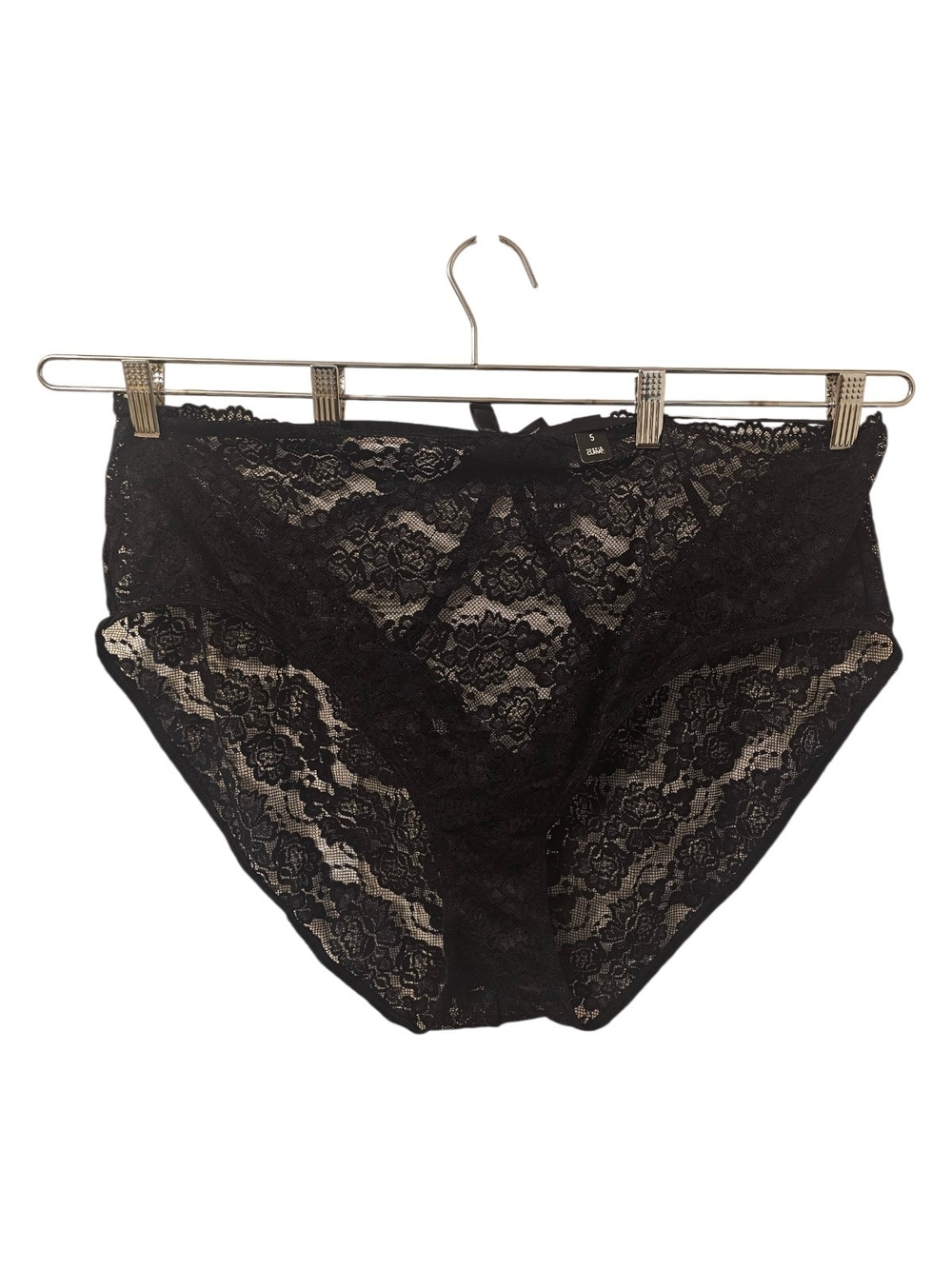Black Torrid Women's Simply Lace Mid-Rise Hipster Cage Back Panty